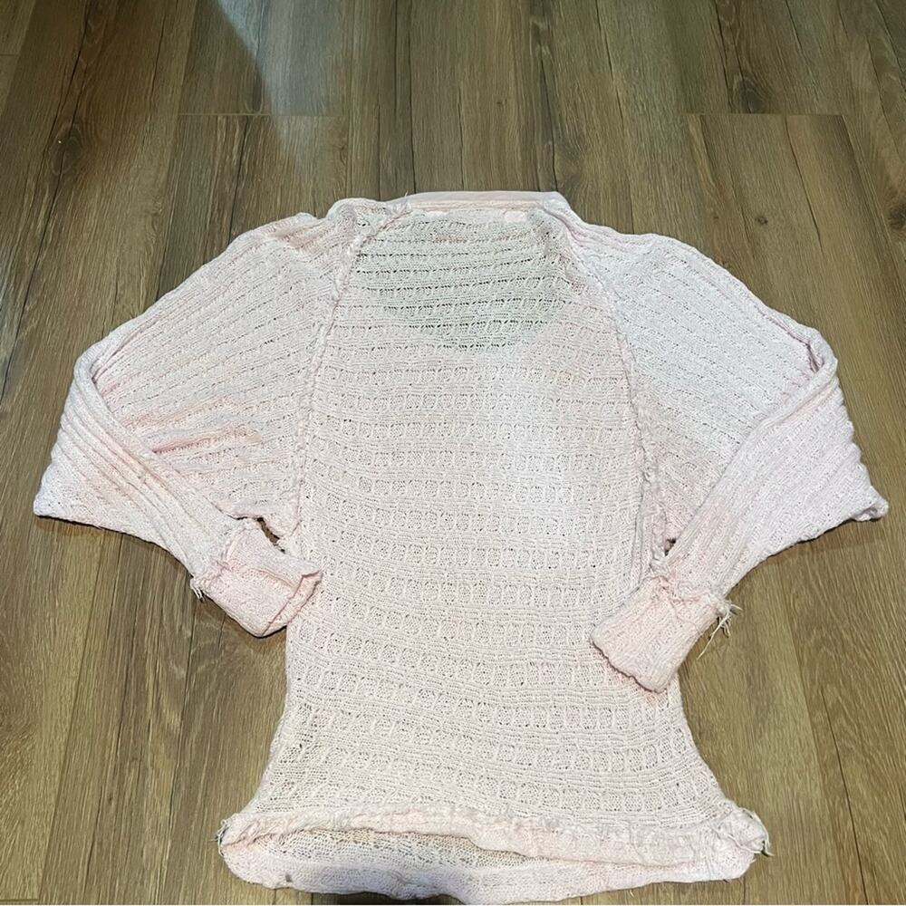 Free People We the Free Thein’s Hacci Top Blossom Pink Off the Shoulder Women’s - Picture 7 of 10